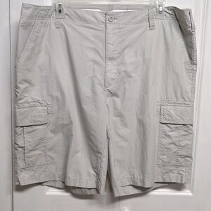 Boca Classic Light Gray Microfiber Outdoor Cargo Shorts Size 44